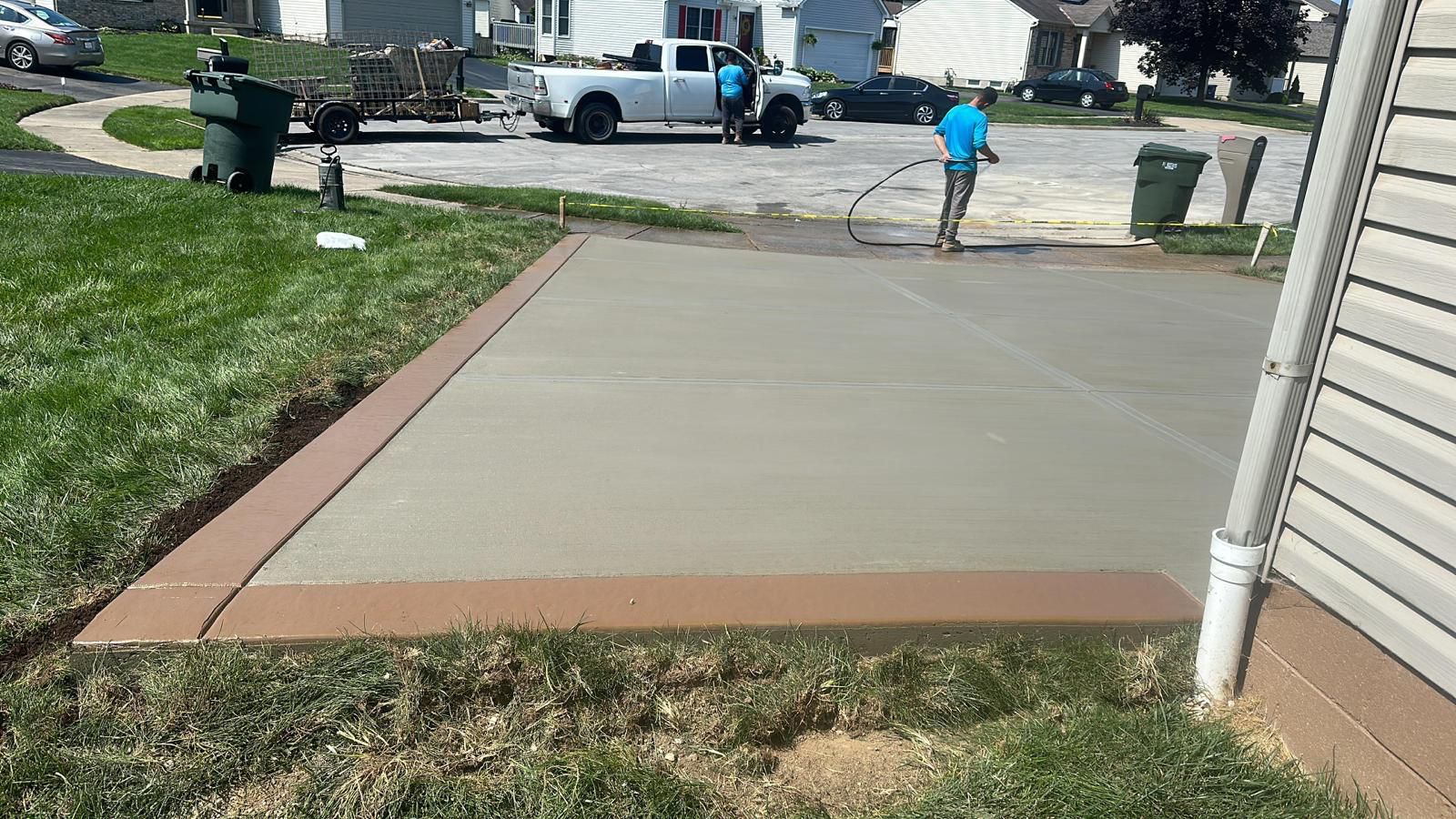 Ashlar slate stamped project